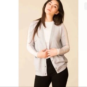 ATM Anthony Thomas Melillo Schoolboy Stripe Cardigan